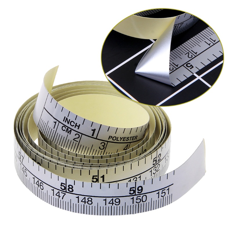 Hem Tape Fusible - 151cm Self Adhesive Metric Measure Tape