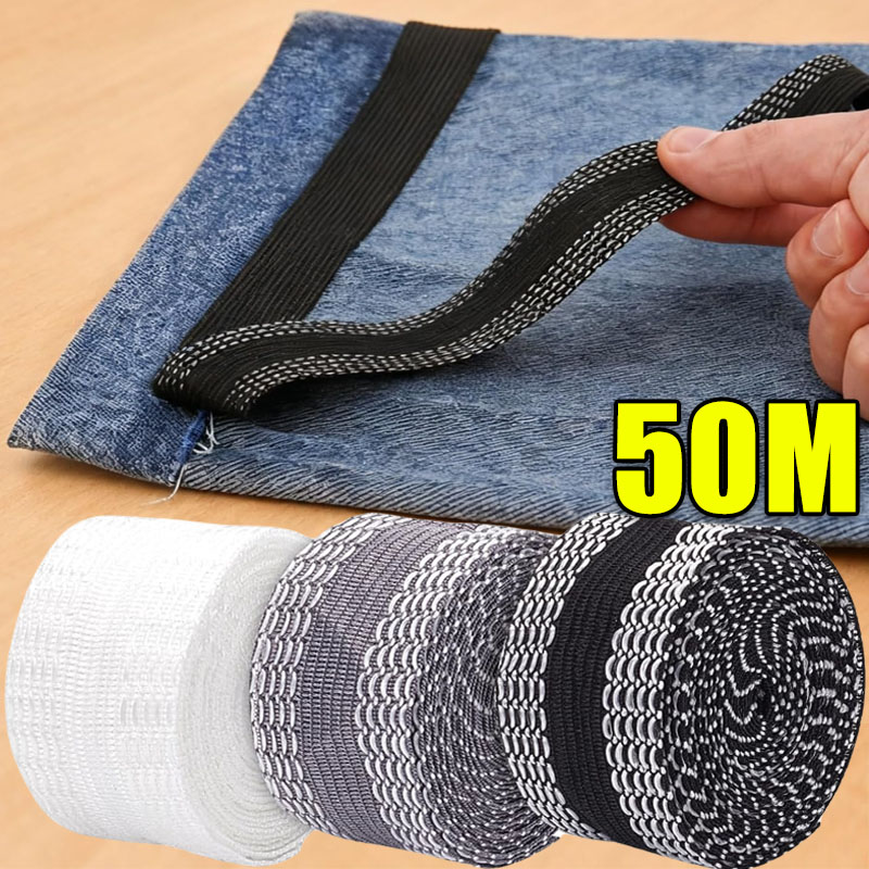 Hem Tape Fusible - 50M Self-Adhesive Pants Hem Paste Tape
