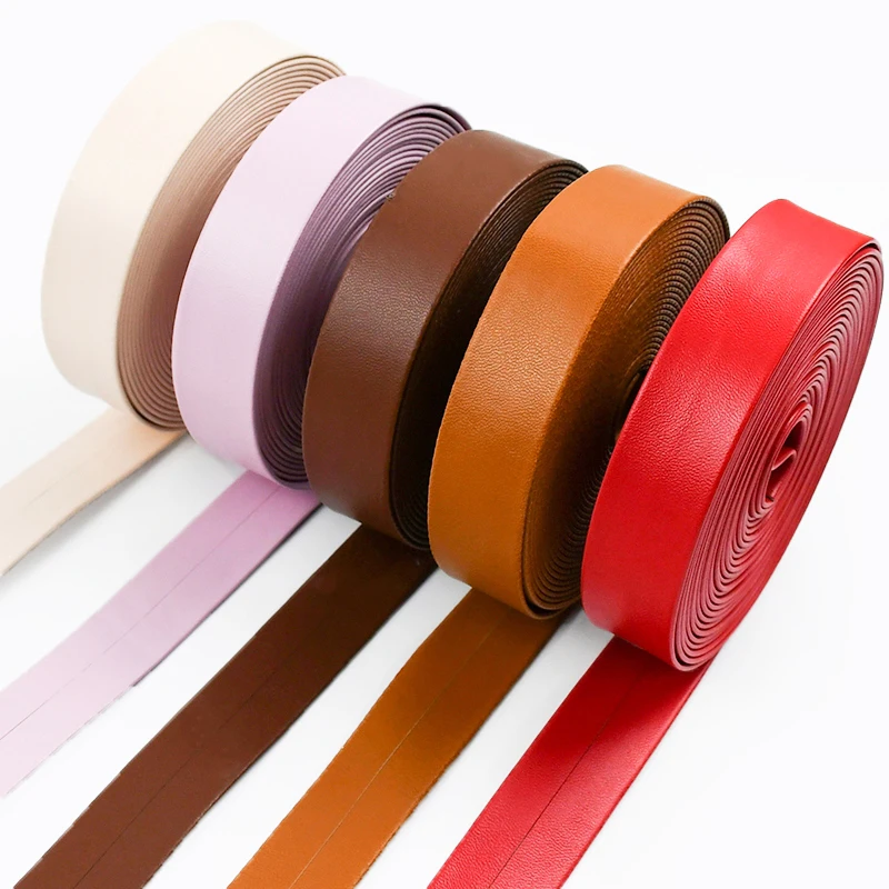 Hem Tape Fusible - 10M 5-30mm Leather Ribbon Strap Synthetic
