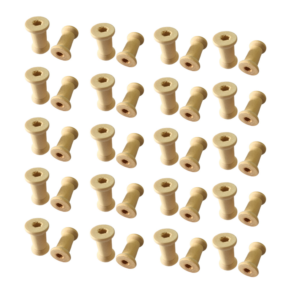 60 Pcs Bobbins Sewing Natural  - огляд і ціна Thread Bobbins Empty