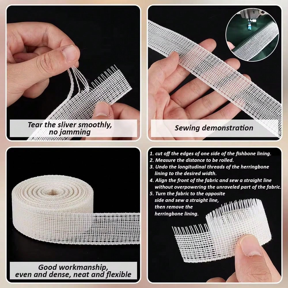 Fabric Hemming Guide, Fishbone - огляд і ціна Hem Tape Fusible