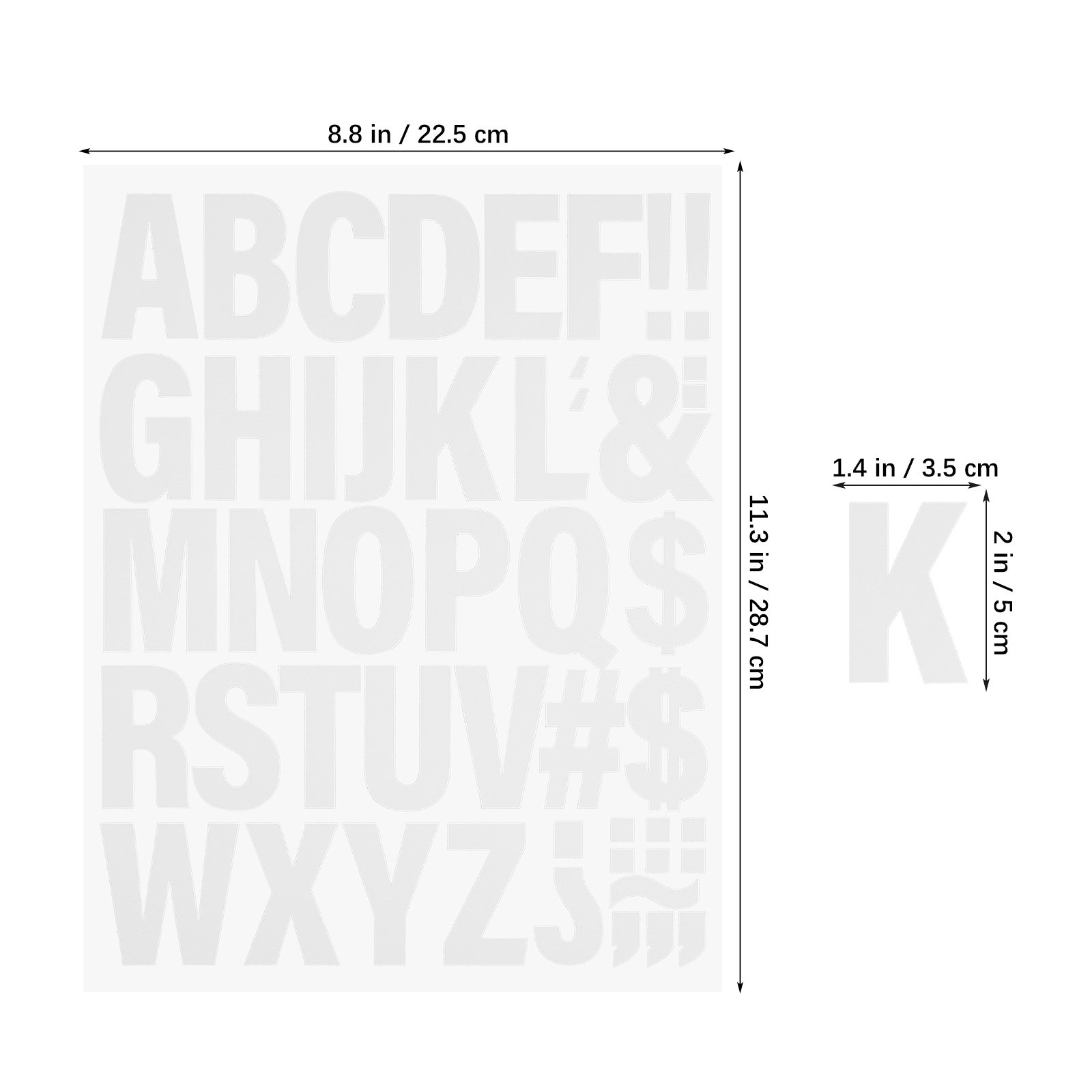 10Sheets Iron on Letters Fade  - огляд і ціна Iron On Patch