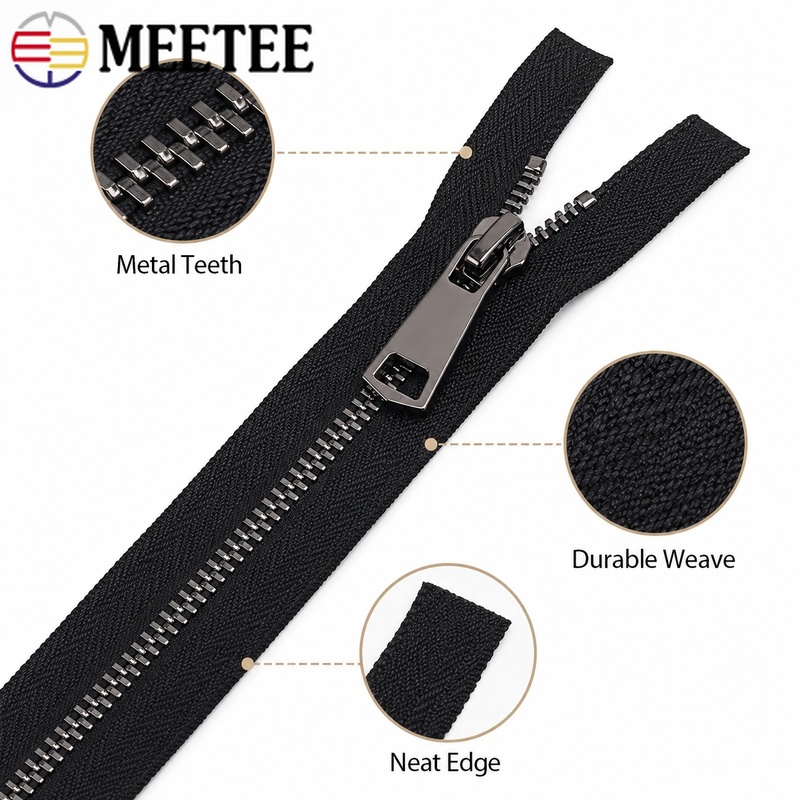 1/5Pcs 5# 50-150cm Metal Auto- - огляд і ціна Sewing Front Zipper