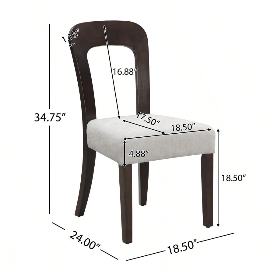 Dining Chairs Set Of 2, Uphols - огляд і ціна Fabric Weight Set