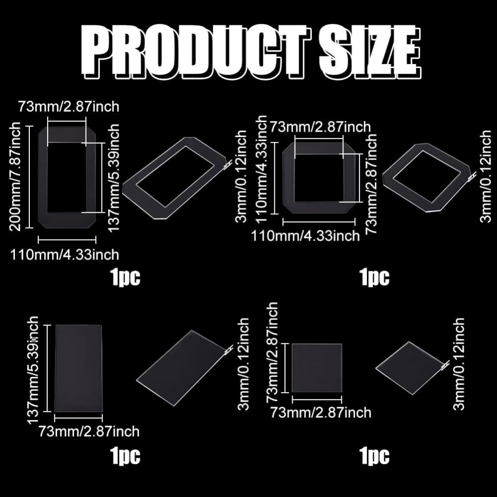 2 Sets Quilting Template Clear - огляд і ціна Quilting Ruler Square