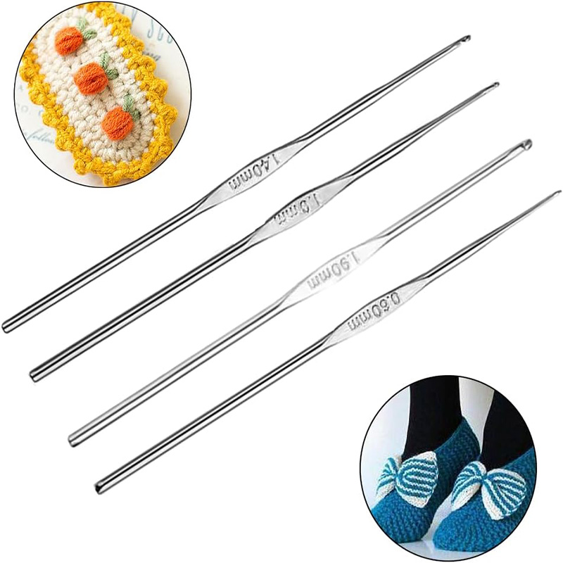 4 Pcs Stainless Steel Crochet  - огляд і ціна Textile Sewing Kit
