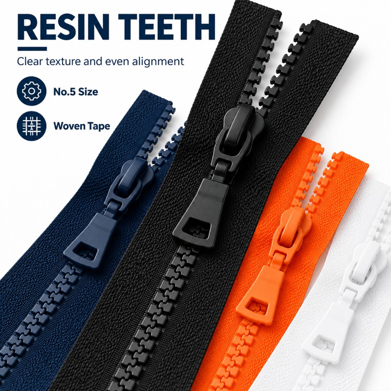2/5/10Pcs 5# 60-90cm Resin Zip - огляд і ціна Sewing Front Zipper