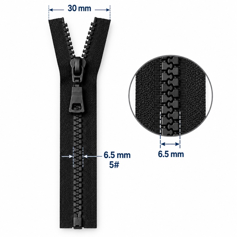 2/5/10Pcs 5# 60-90cm Resin Zip - огляд і ціна Sewing Front Zipper