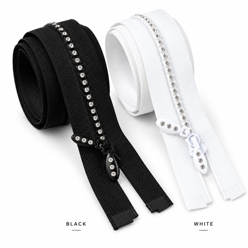 1/2Pcs 50/60/70cm 5# Resin Rhi - огляд і ціна Sewing Front Zipper