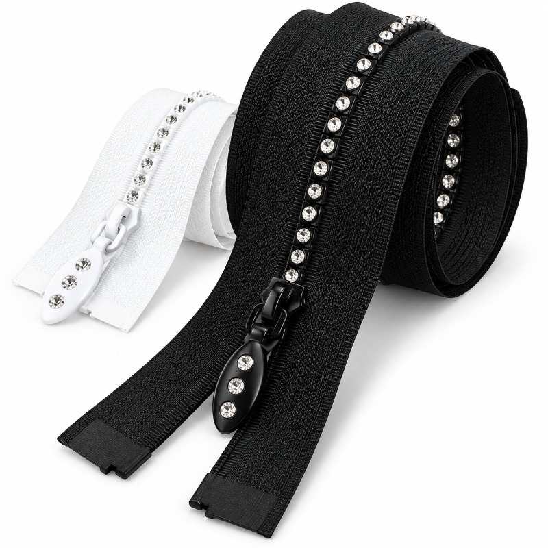 1/2Pcs 50/60/70cm 5# Resin Rhi - огляд і ціна Sewing Front Zipper