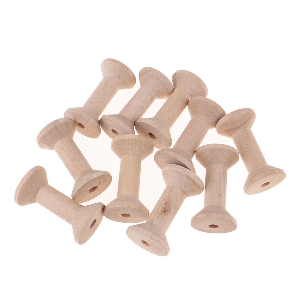 Smooth Vintage Wood Spools Emp - огляд і ціна Thread Bobbins Empty