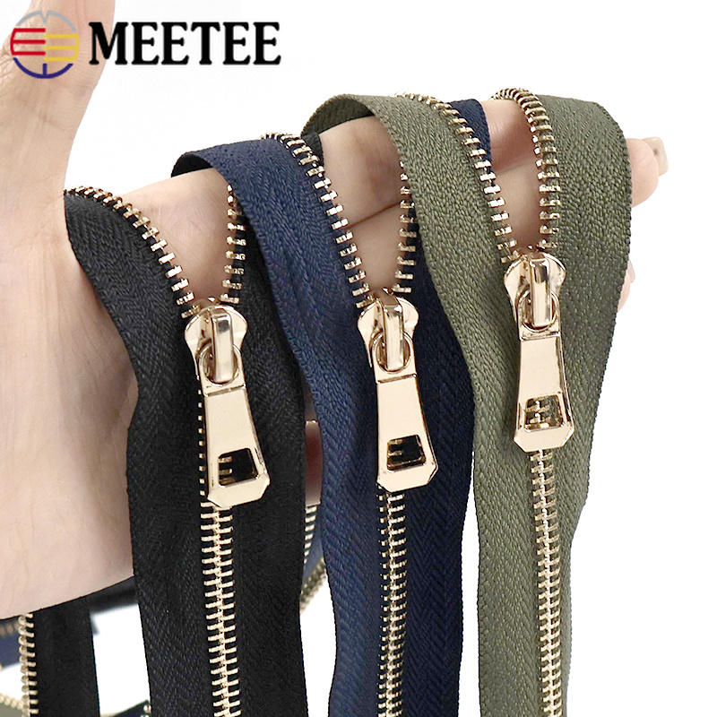 1/2/5Pcs 5# 35-85cm Metal Open - огляд і ціна Sewing Front Zipper