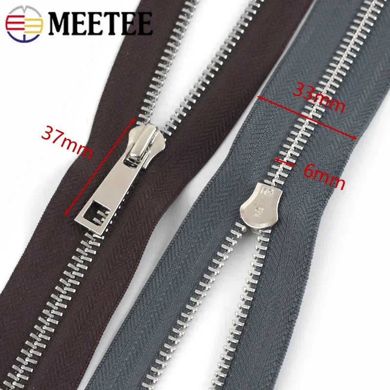 5/10Pcs 40-80cm 5# Metal Open  - огляд і ціна Sewing Front Zipper