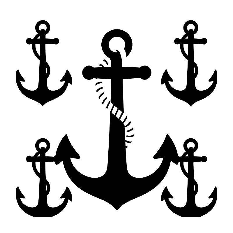 Vintage Anchor Heat Transfer V - огляд і ціна Iron On Patch