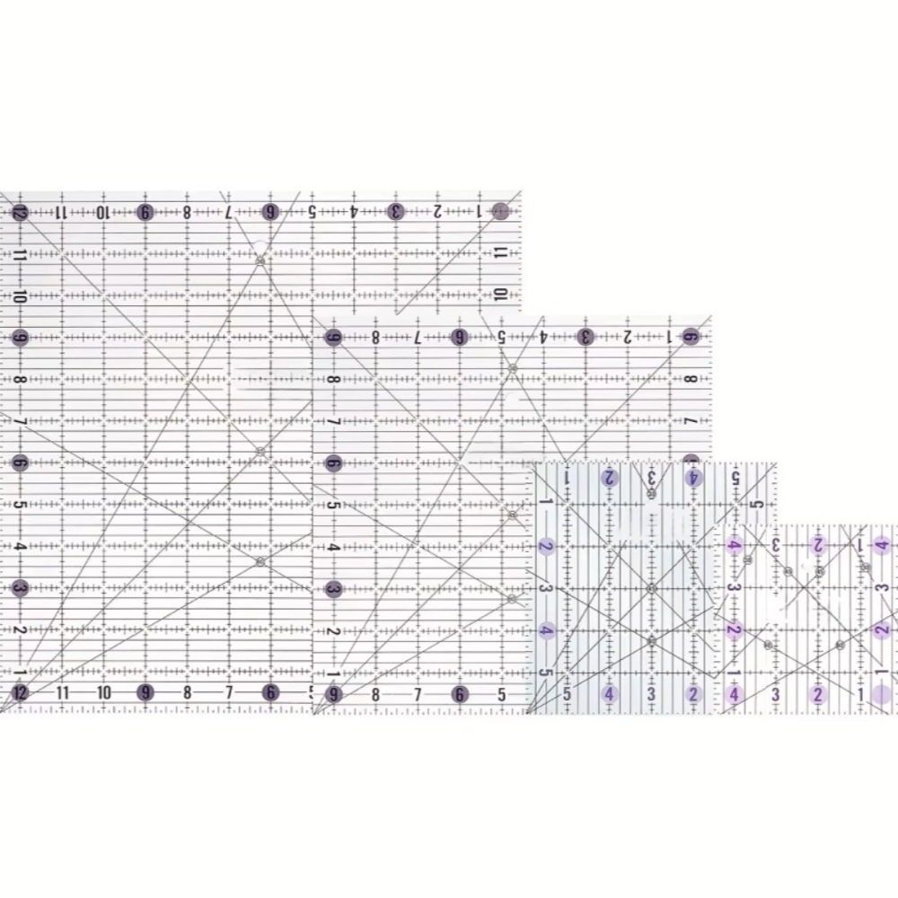 4pcs Square Acrylic Quilting R - огляд і ціна Quilting Ruler Square