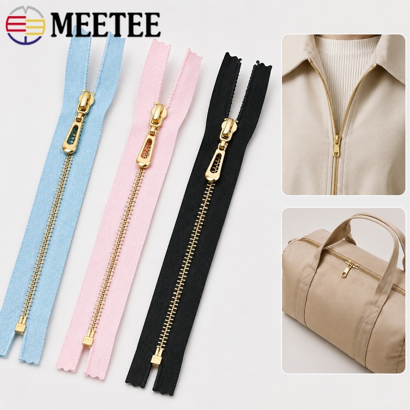 5Pcs 3# 40/60/70cm Metal Open- - огляд і ціна Sewing Front Zipper
