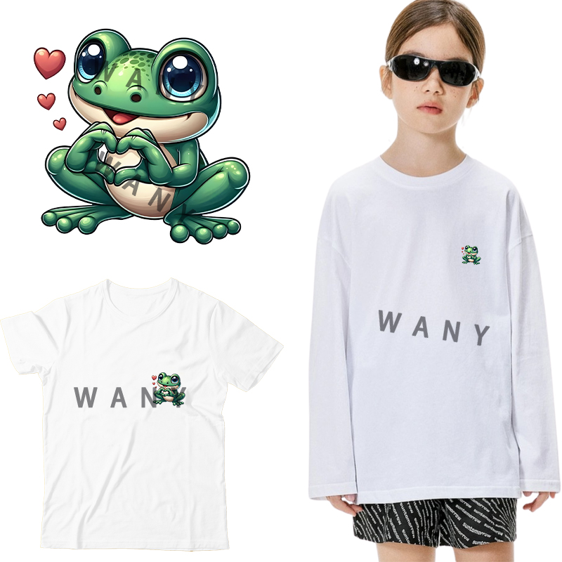 A Cute Cartoon Frog Iron on Tr - огляд і ціна Iron On Patch