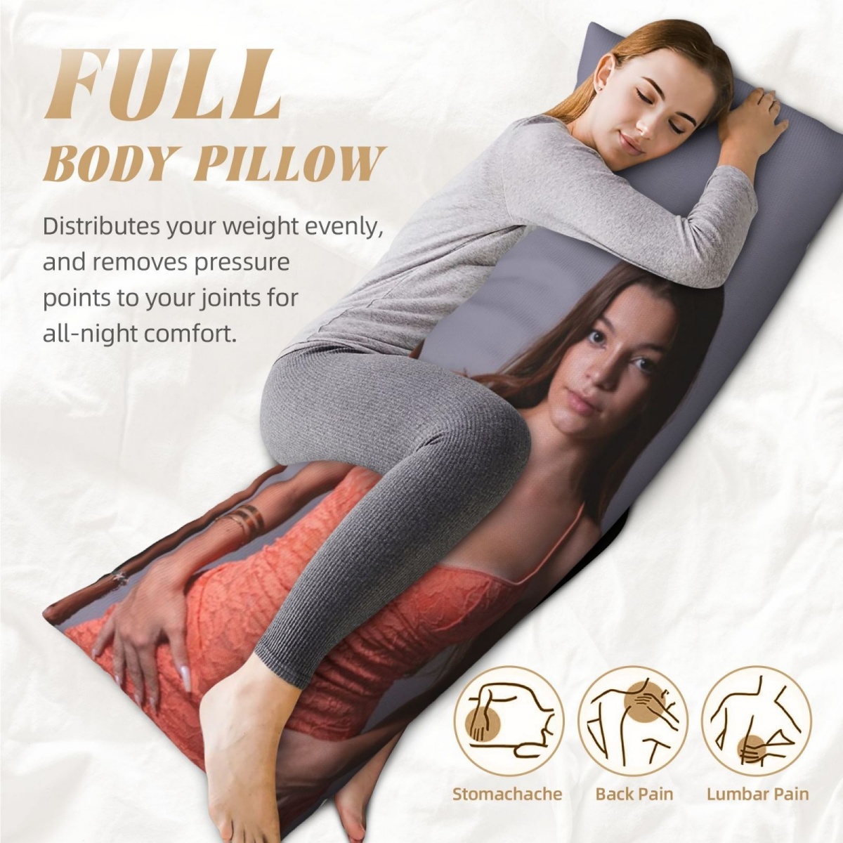 1 Custom Photo Body Pillowcase - огляд і ціна Sewing Custom