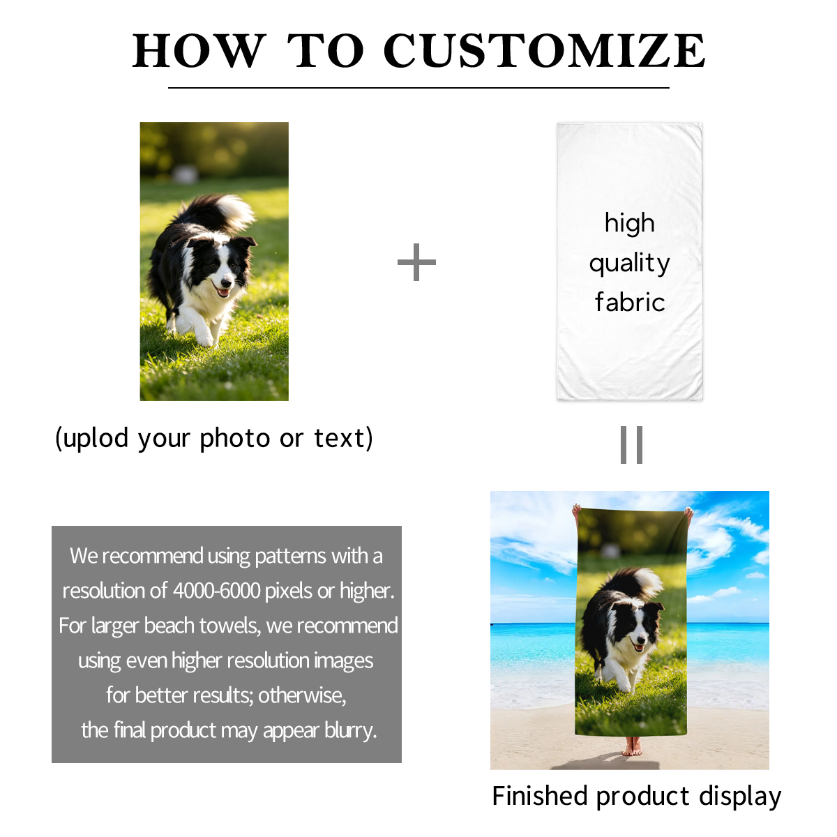 1pc Customized beach towels fo - огляд і ціна Sewing Custom