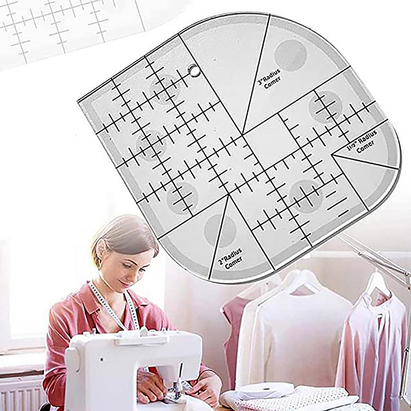 Curved Corner Cutter Quilt Rul - огляд і ціна Quilting Ruler Square