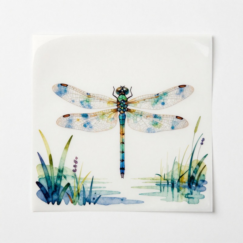 Watercolor Dragonfly Heat Tran - огляд і ціна Iron On Patch