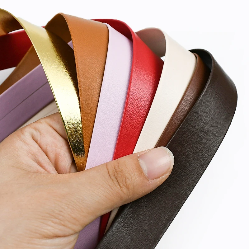 10M 5-30mm Leather Ribbon Stra - огляд і ціна Hem Tape Fusible